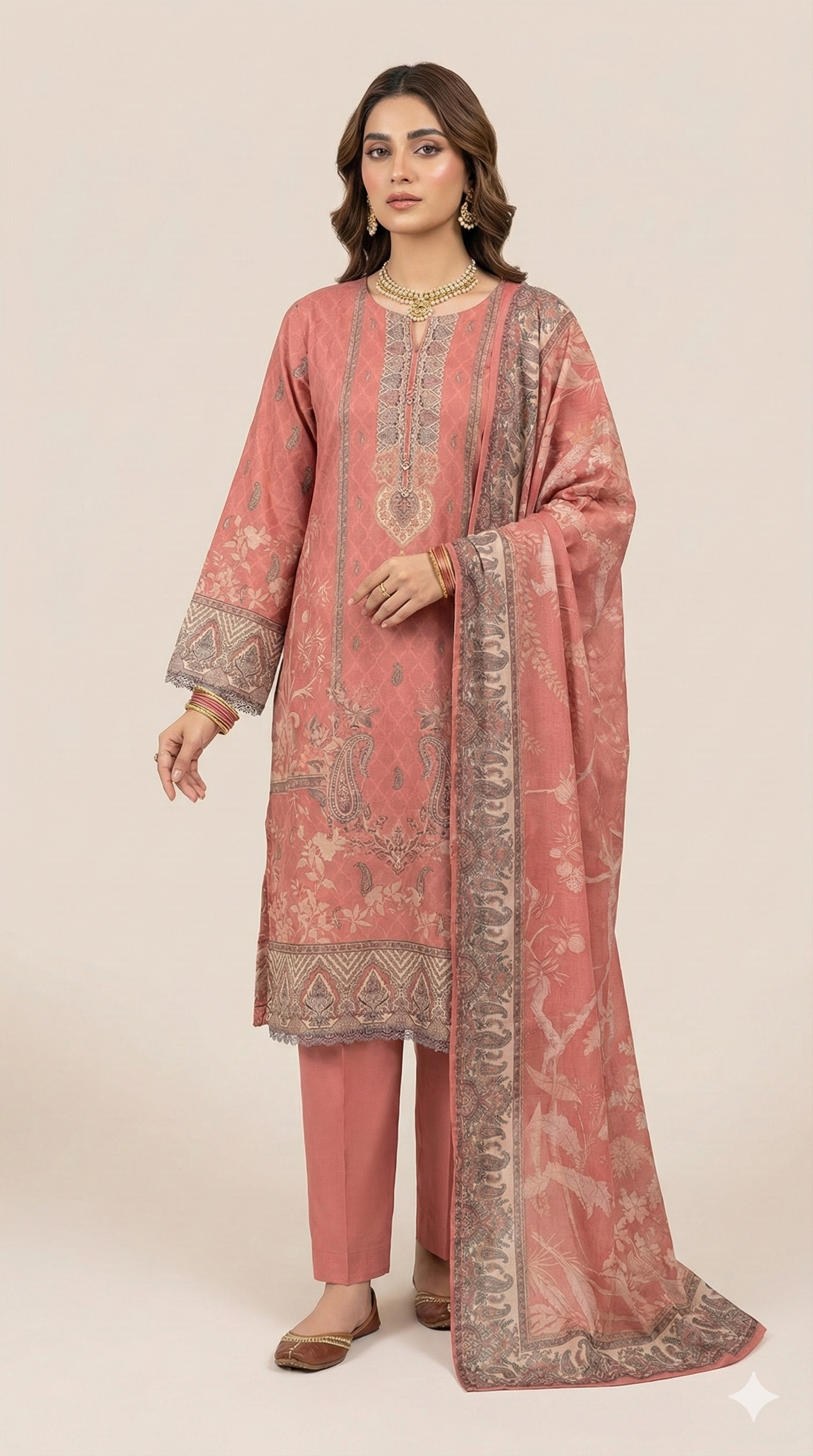Elegant Pink Traditional Dress
