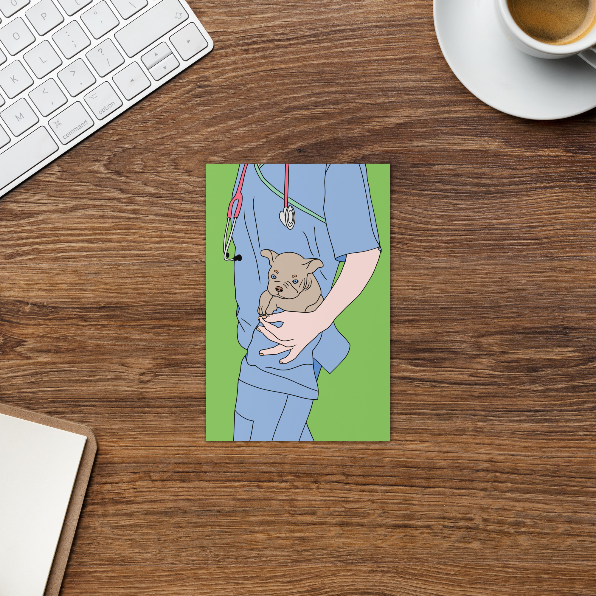 Puppy in a Pocket Sympathy Card