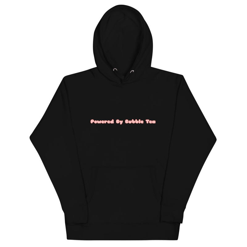 Unisex Hoodie-Powered by bubble tea