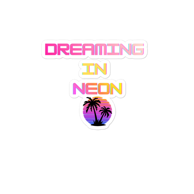 Dreaming in Neon Sticker