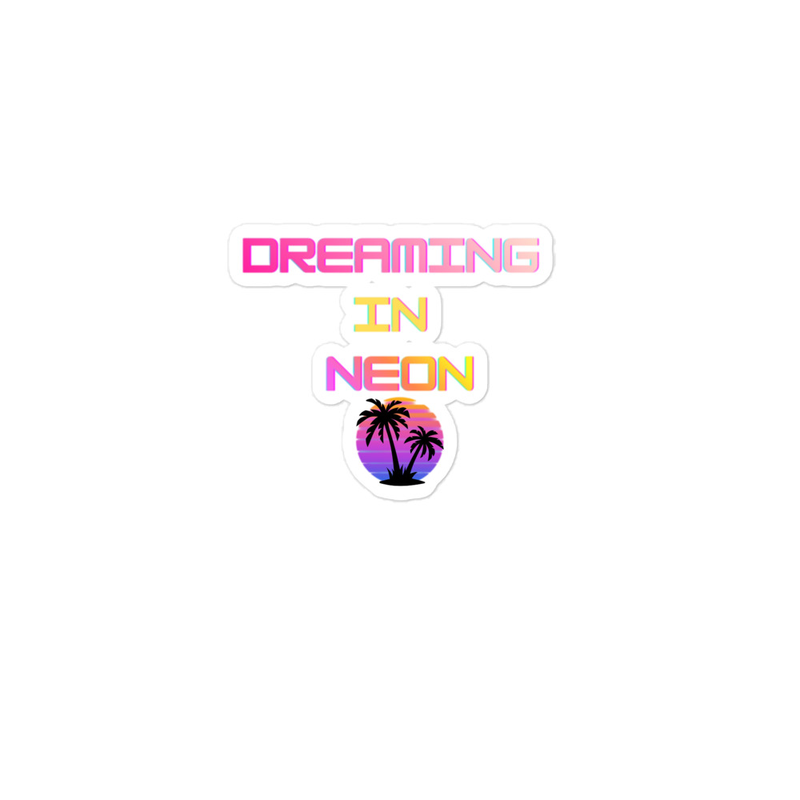 Dreaming in Neon Sticker