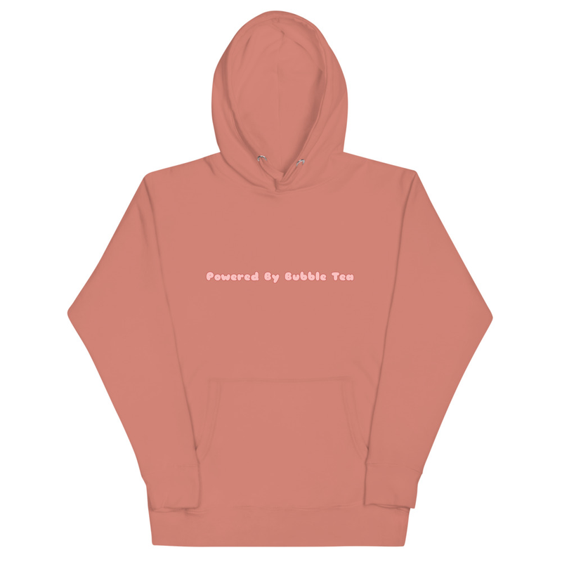 Unisex Hoodie-Powered by bubble tea
