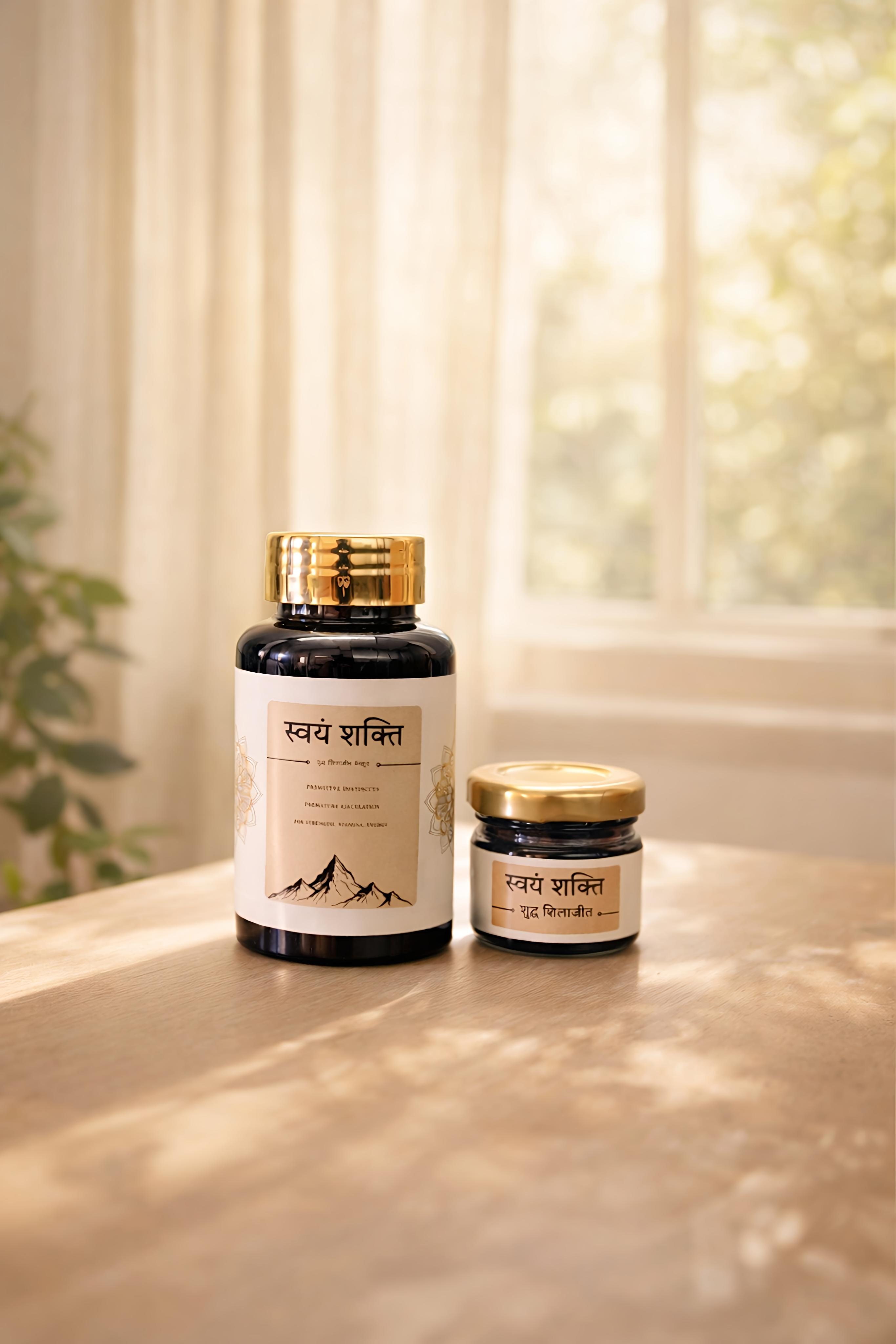 Swayamshakti Shilajit Combo (30 Capsules + 10g Resin)