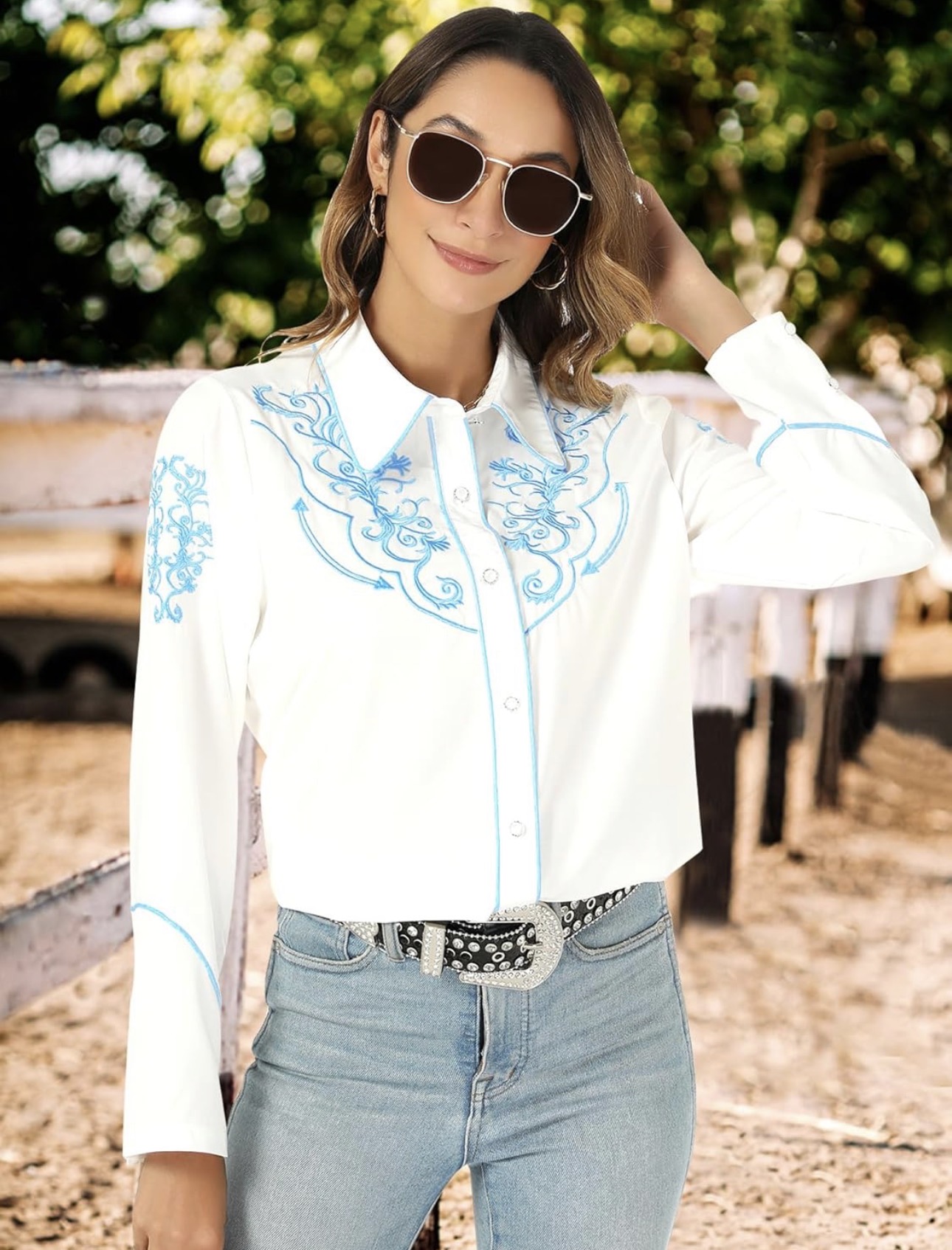 EMBROIDERED WESTERN SHIRT