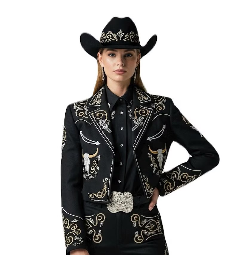 BLACK ROSE WESTERN SUIT