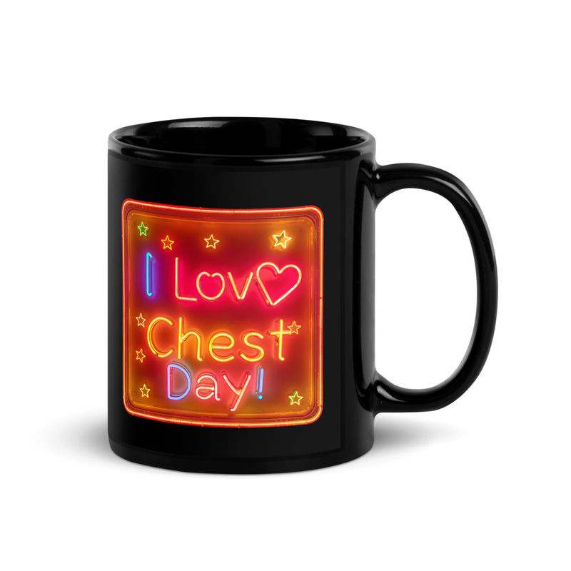 I Love Chest Day V3, Mug
