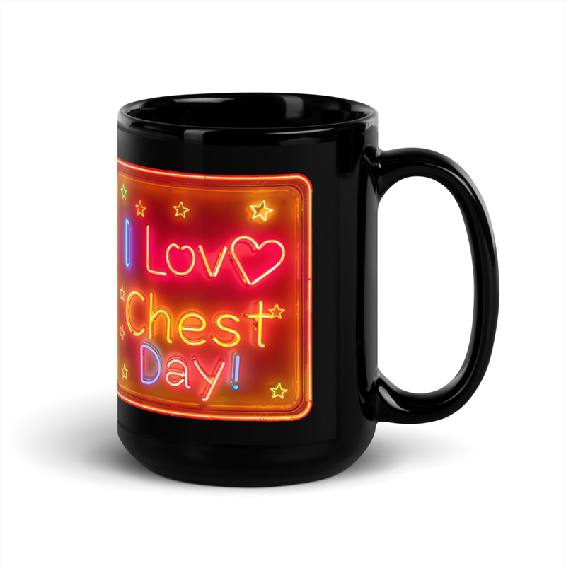 I Love Chest Day V3, Mug