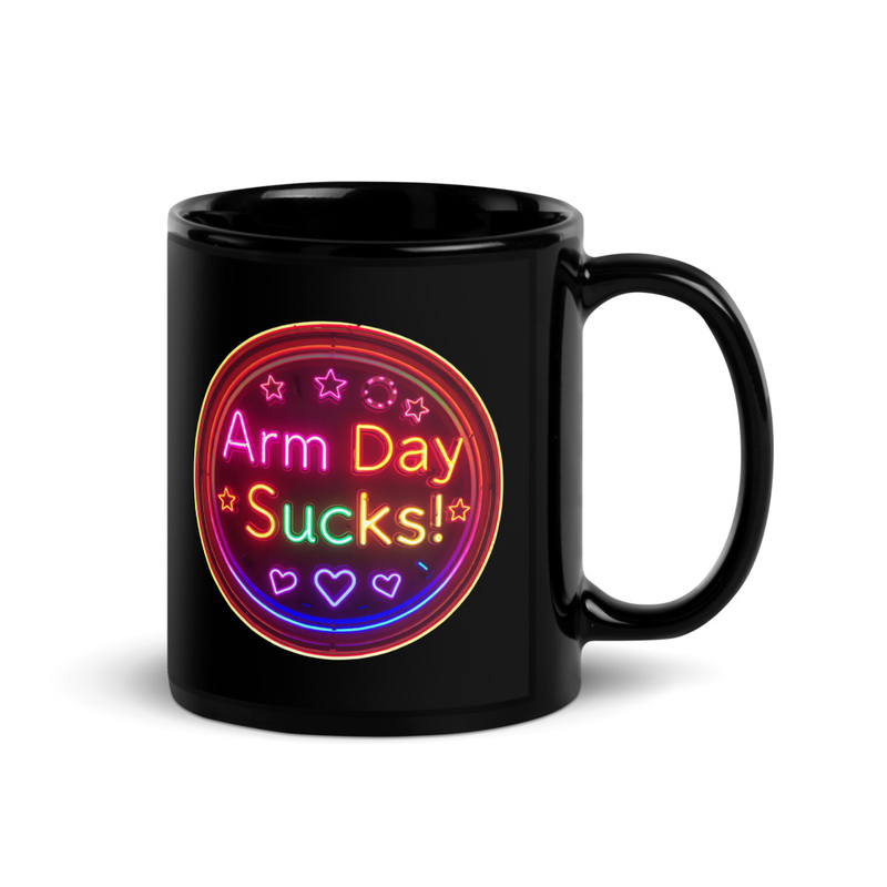 Arm Day Sucks V2, Mug