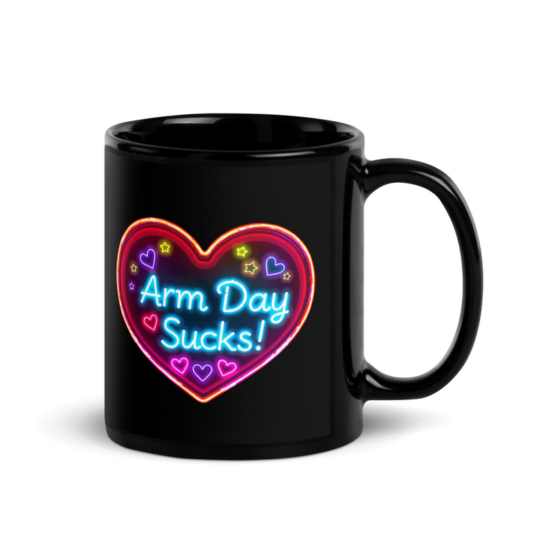 Arm Day Sucks V4, Mug