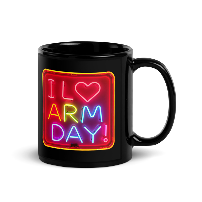 I Love Arm Day V3, Mug