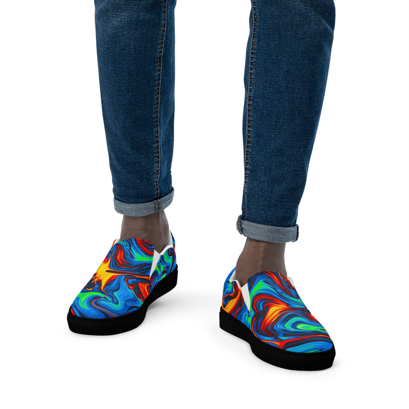 Men’s Shoes, Slip-On's - Psychedelic