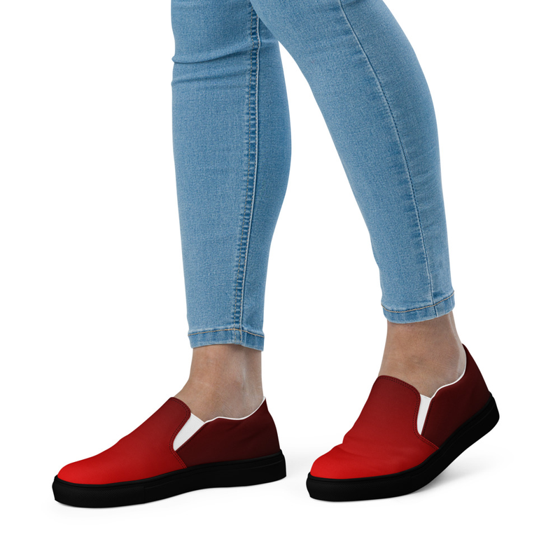 Women’s Shoes, Slip-On's - Red