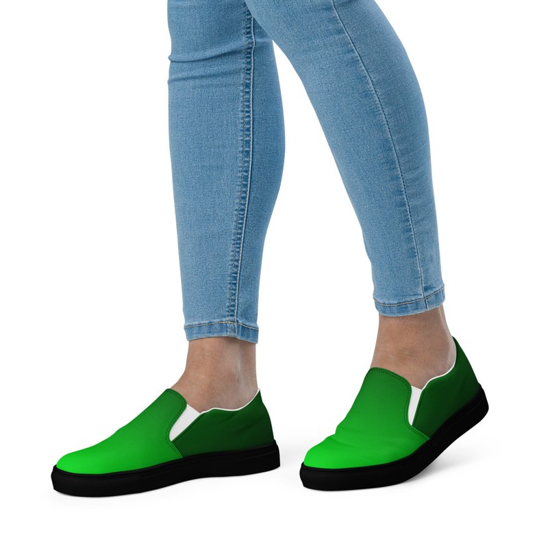 Women’s Shoes, Slip-On's - Green