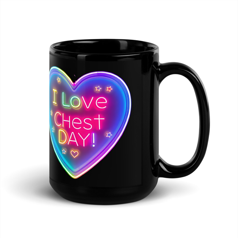 I Love Chest Day V4, Mug