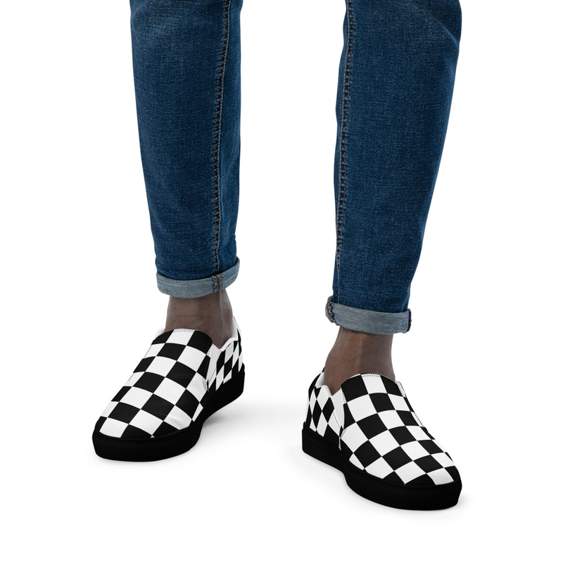 Men’s Shoes, Slip-On's - Checkered