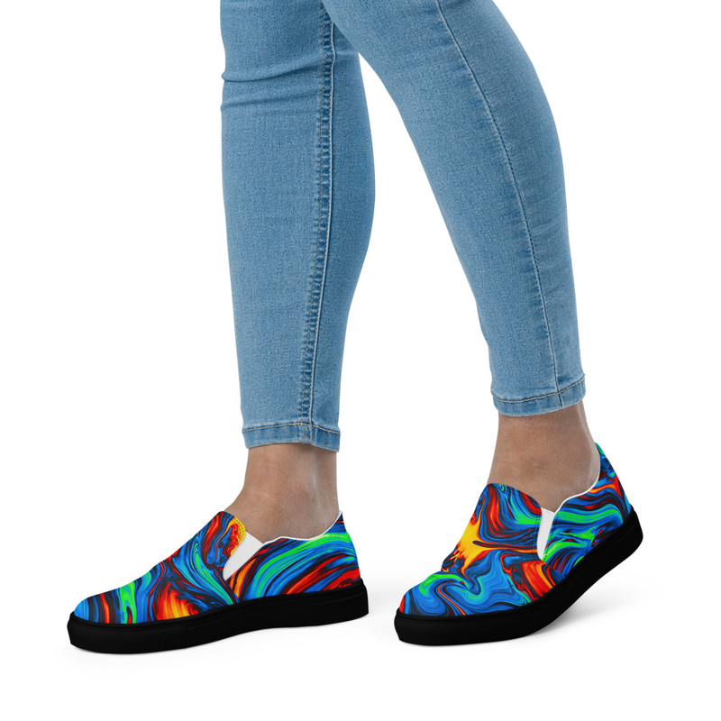 Women’s Shoes, Slip-On's - Psychedelic