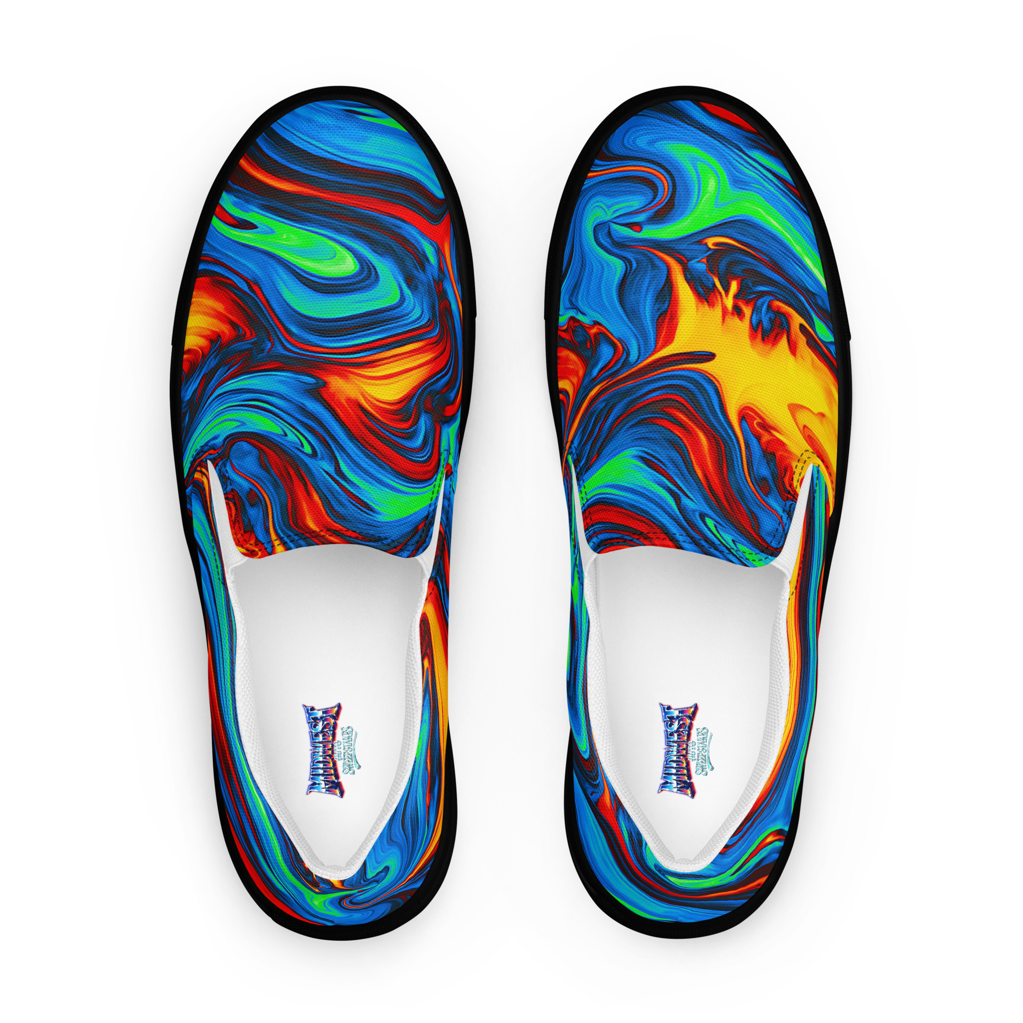 Men’s Shoes, Slip-On's - Psychedelic