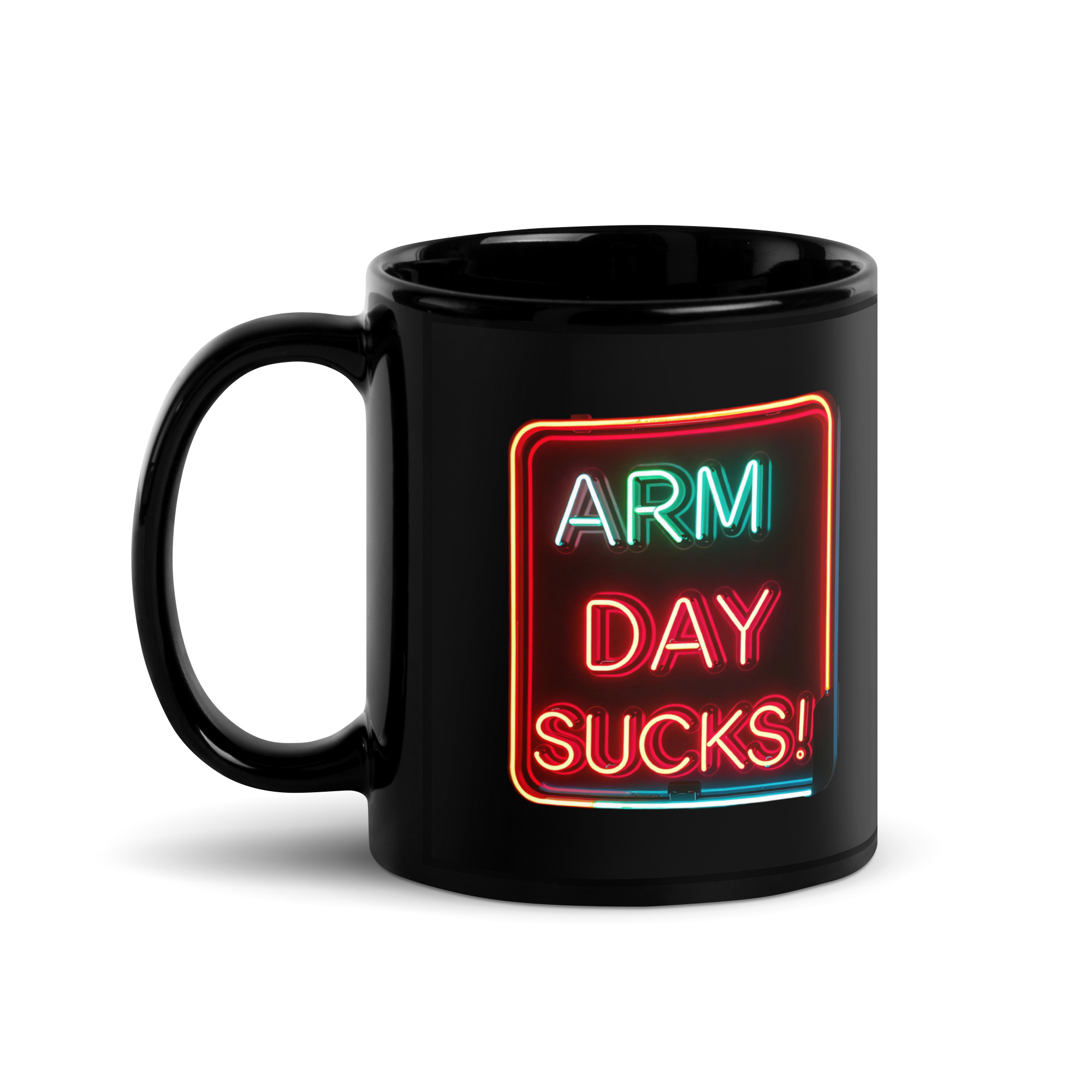 Arm Day Sucks V1, Mug