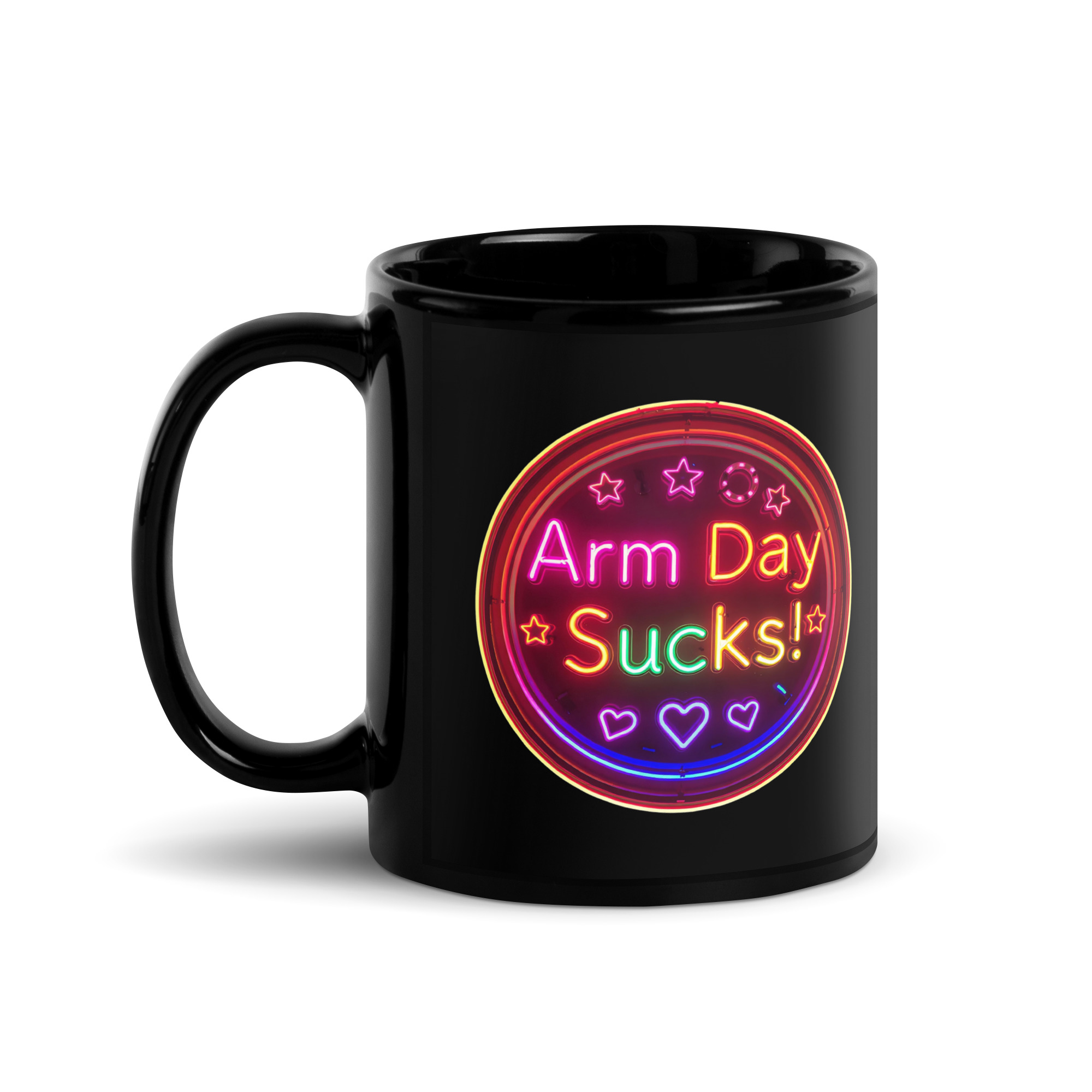 Arm Day Sucks V2, Mug