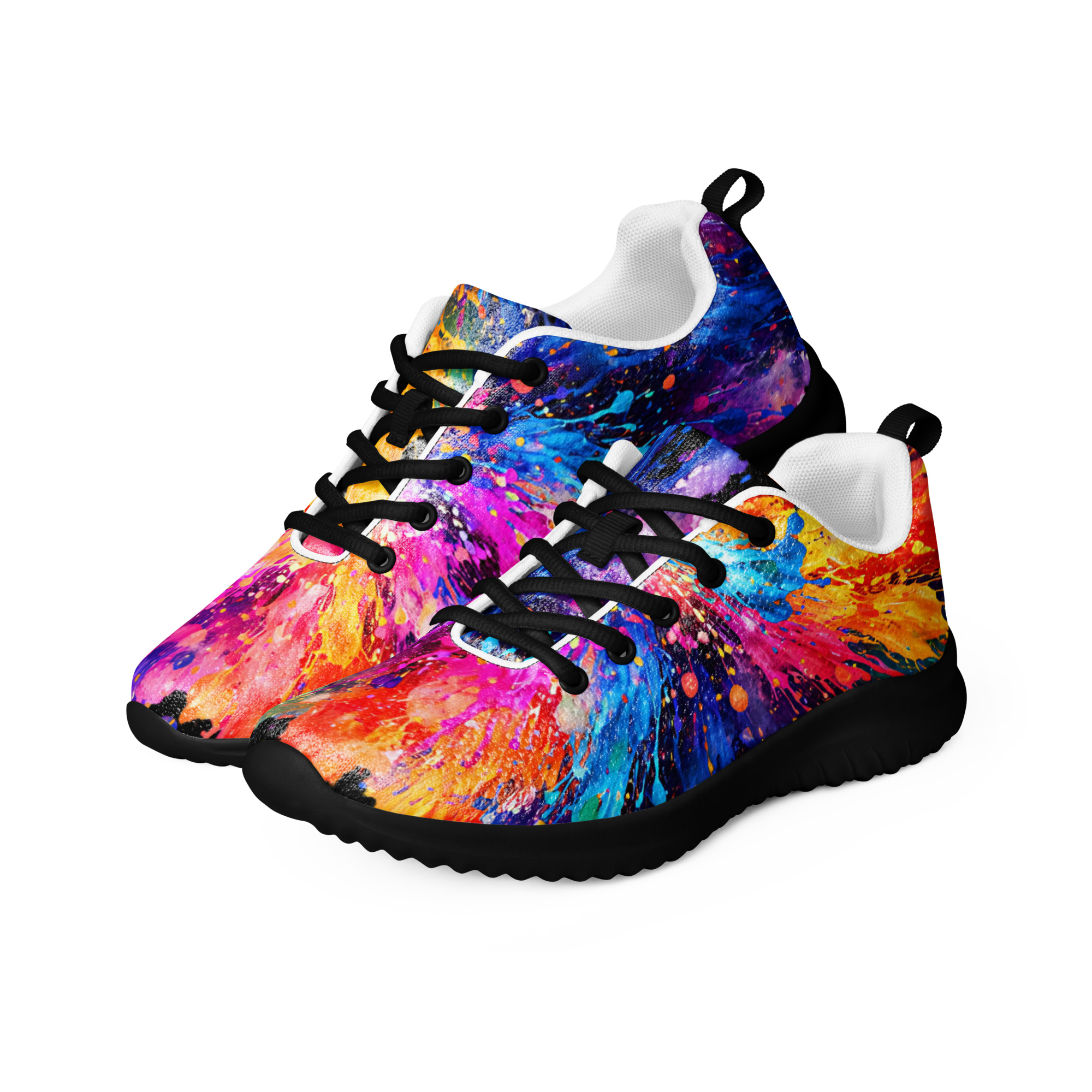 Women's Shoes, Athletic - Paint Splatter