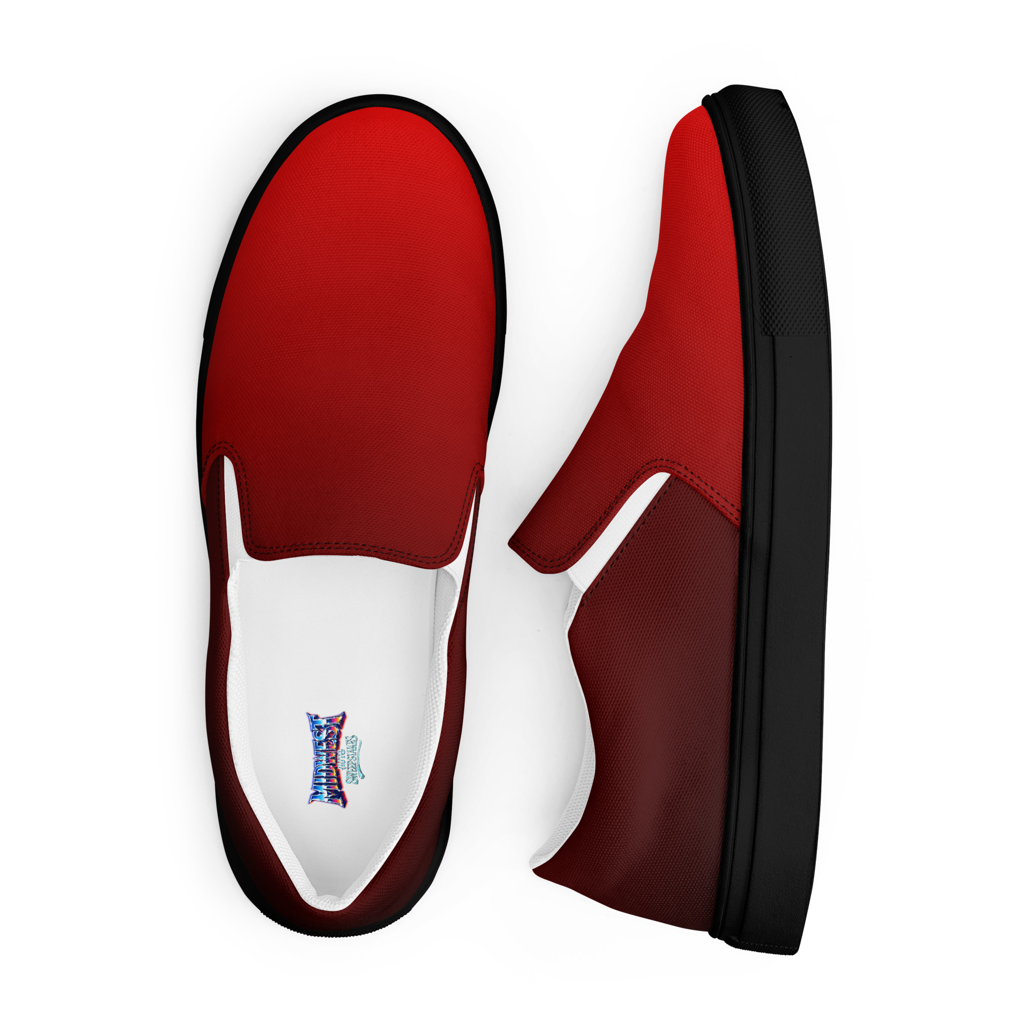 Women’s Shoes, Slip-On's - Red