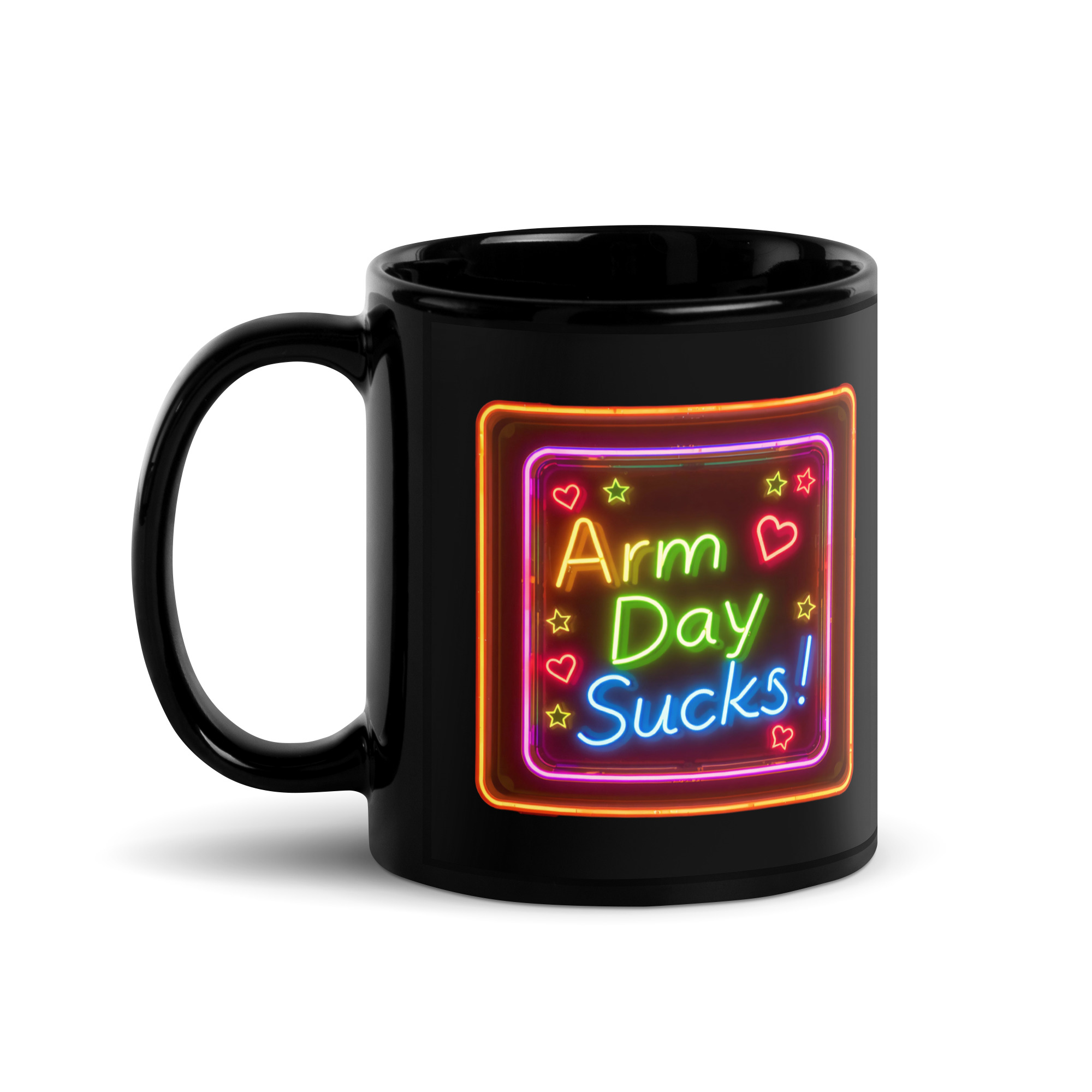 Arm Day Sucks V3, Mug