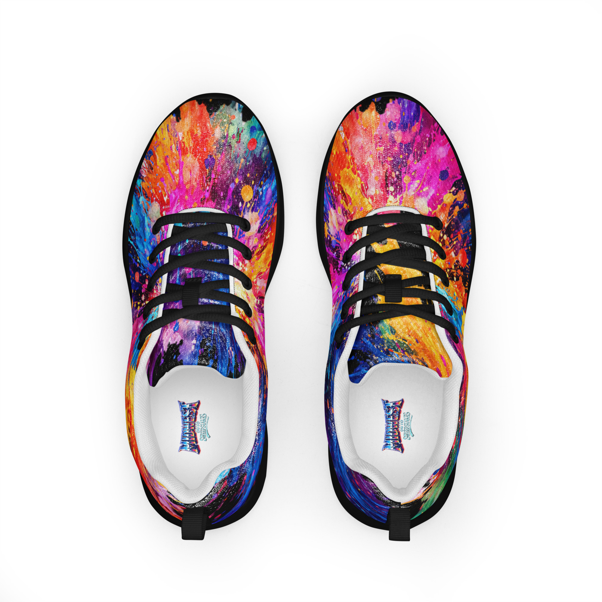 Women's Shoes, Athletic - Paint Splatter