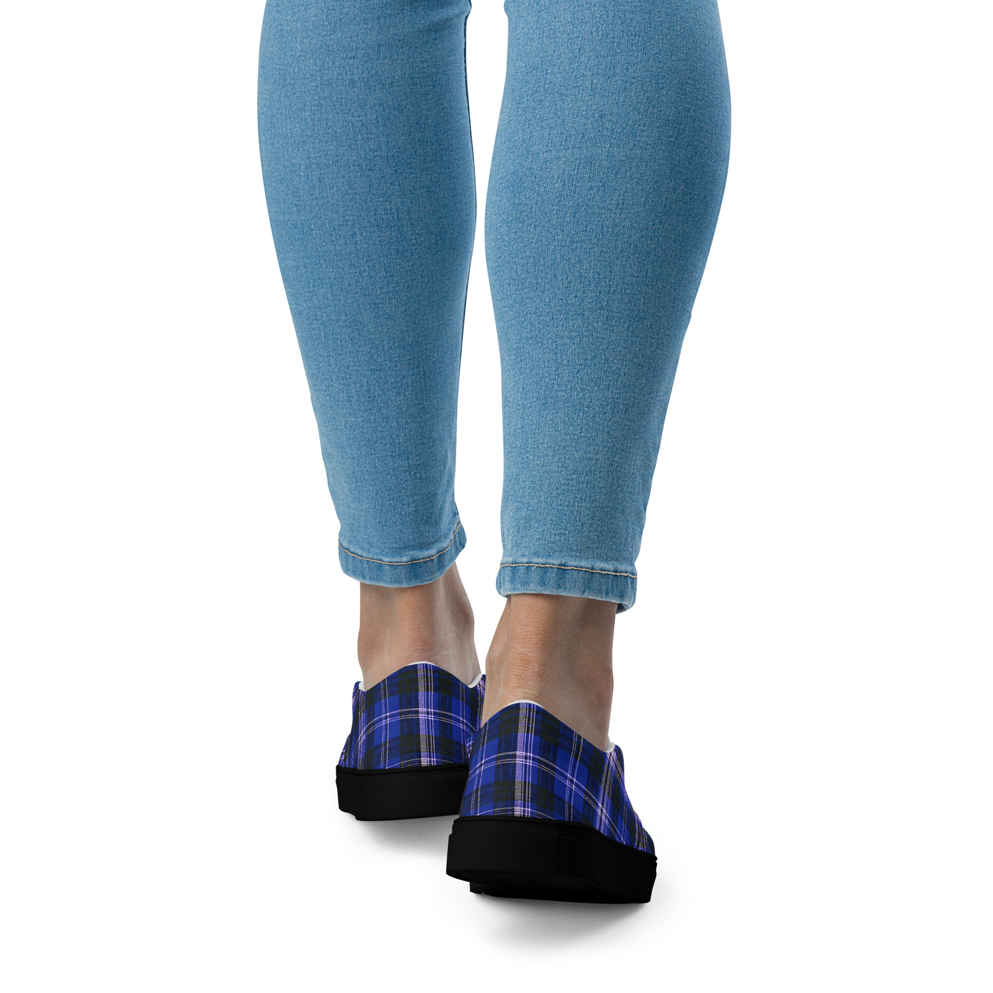 Women’s Shoes, Slip-On's - Flannel, Blue