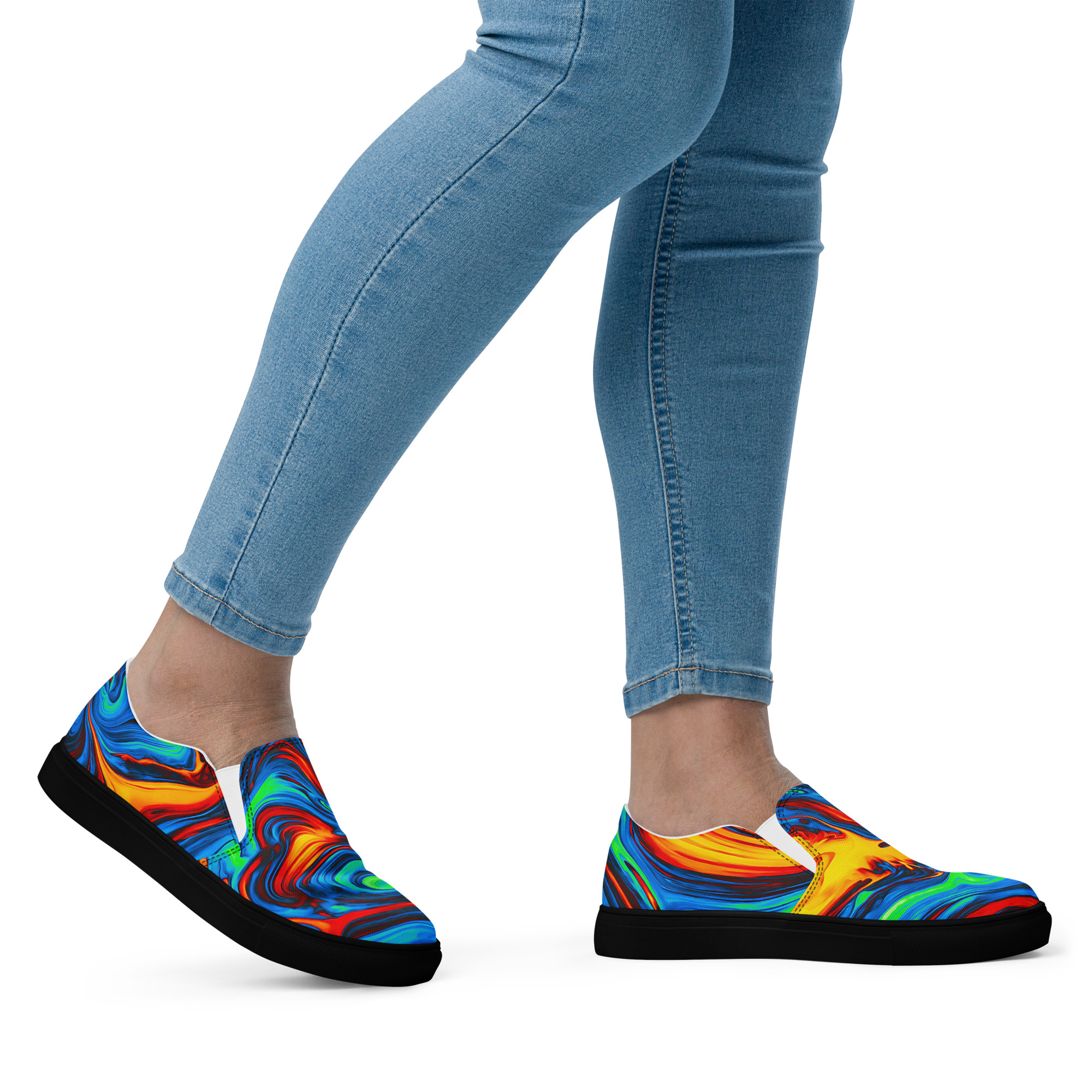 Women’s Shoes, Slip-On's - Psychedelic