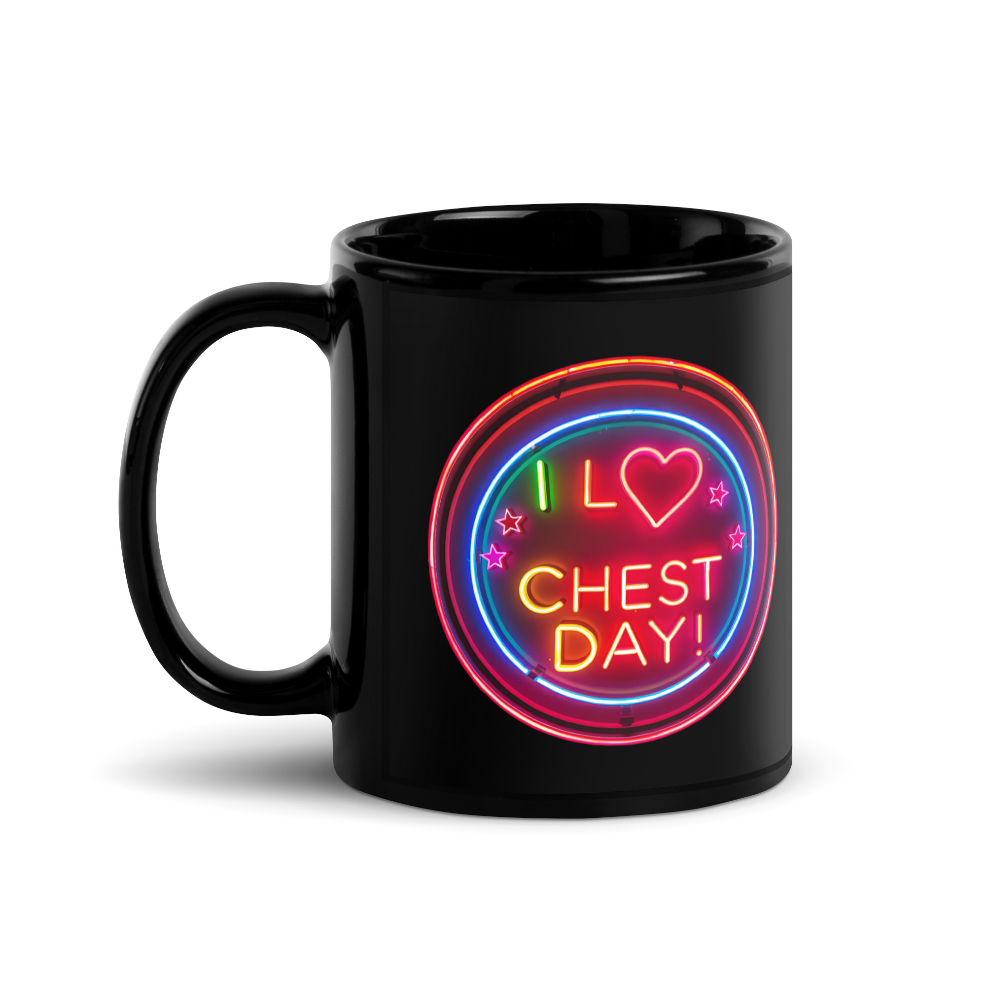 I Love Chest Day V2, Mug