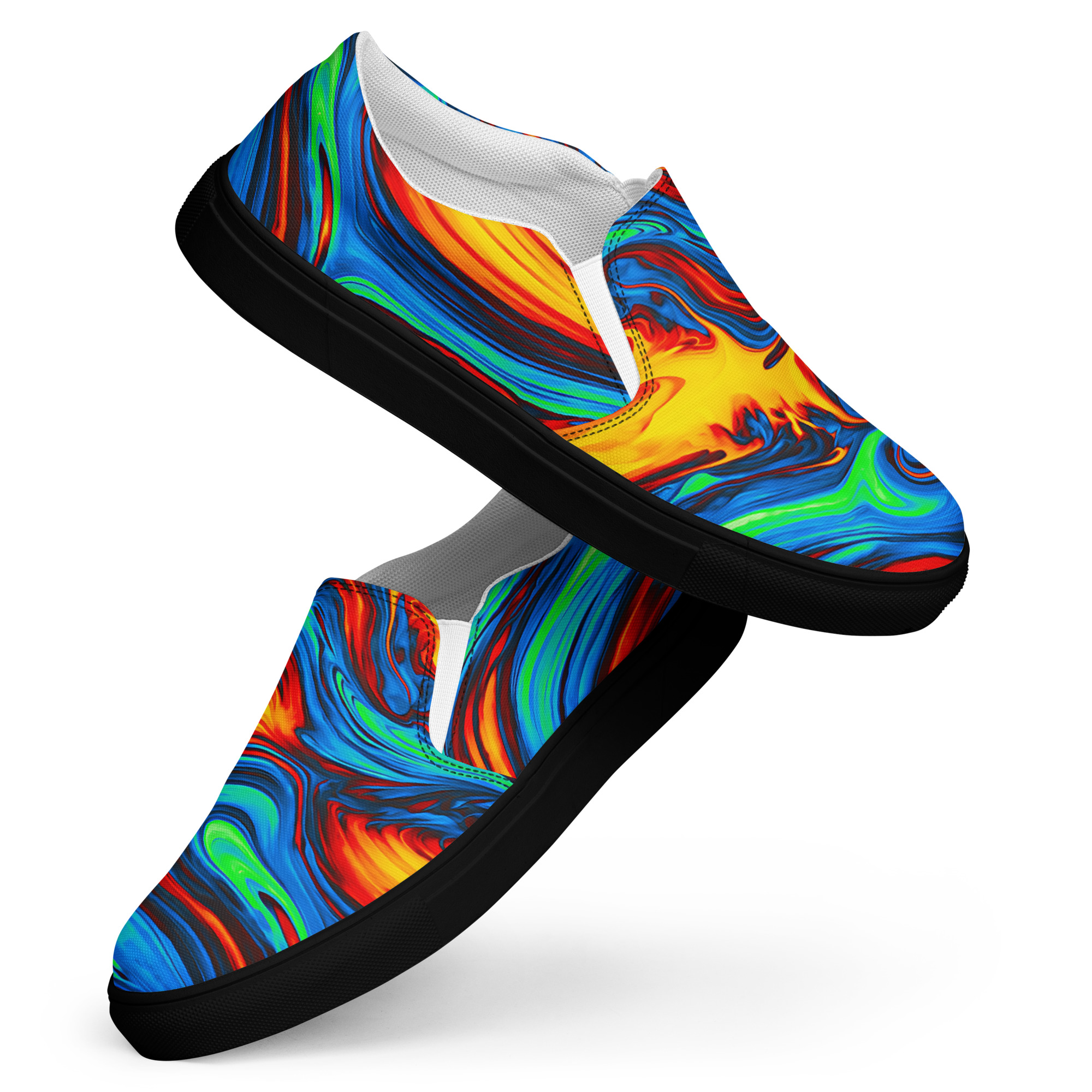 Men’s Shoes, Slip-On's - Psychedelic
