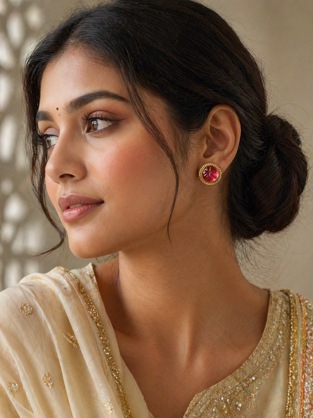 Gold Plated Studs - 925 Sterling Silver