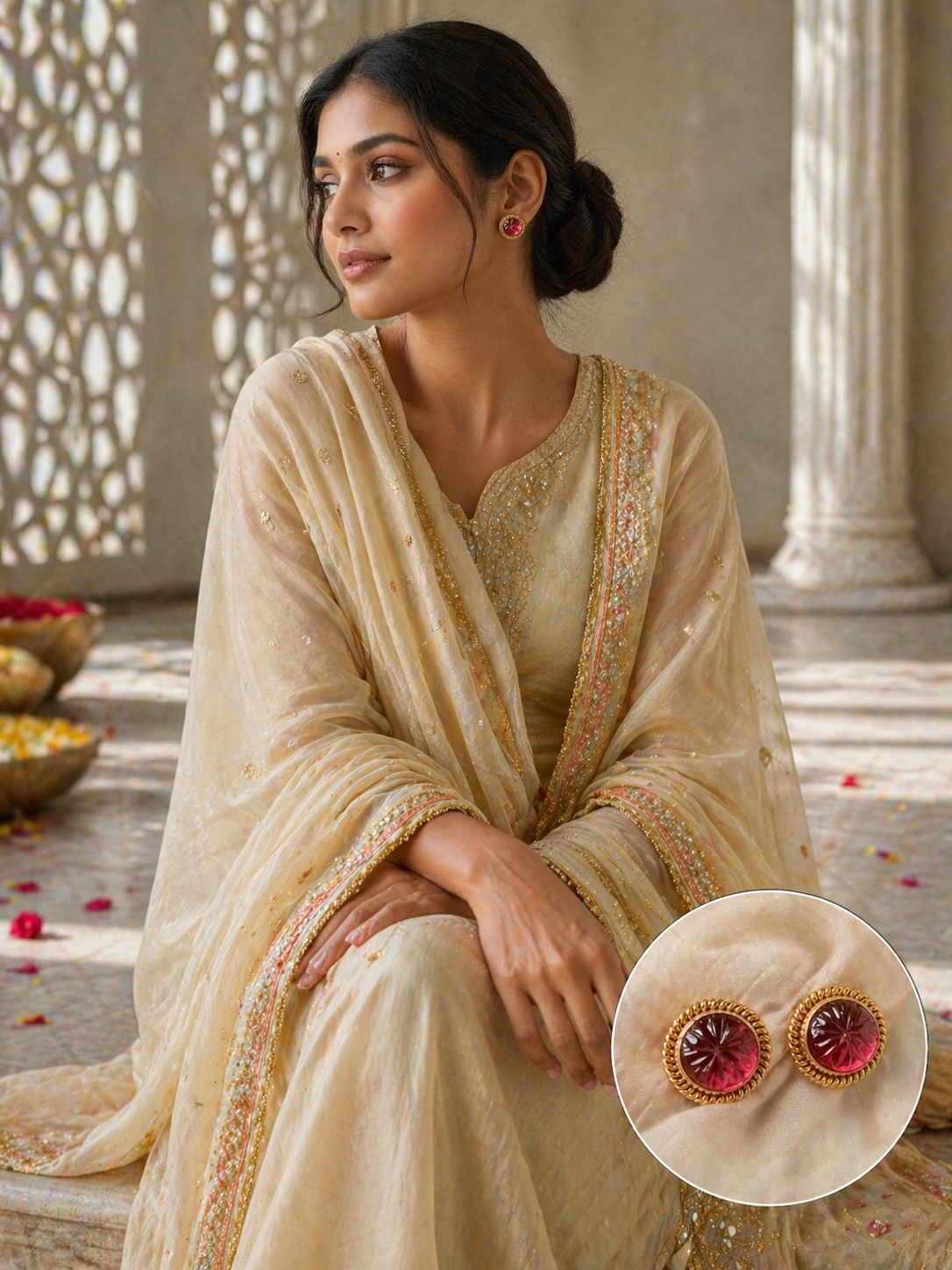 Gold Plated Studs - 925 Sterling Silver