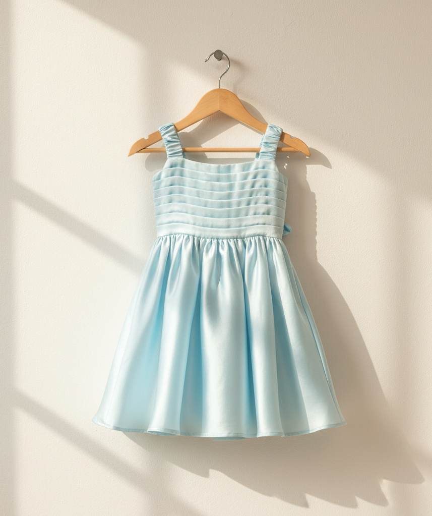 Pleated Bow Alina Dress