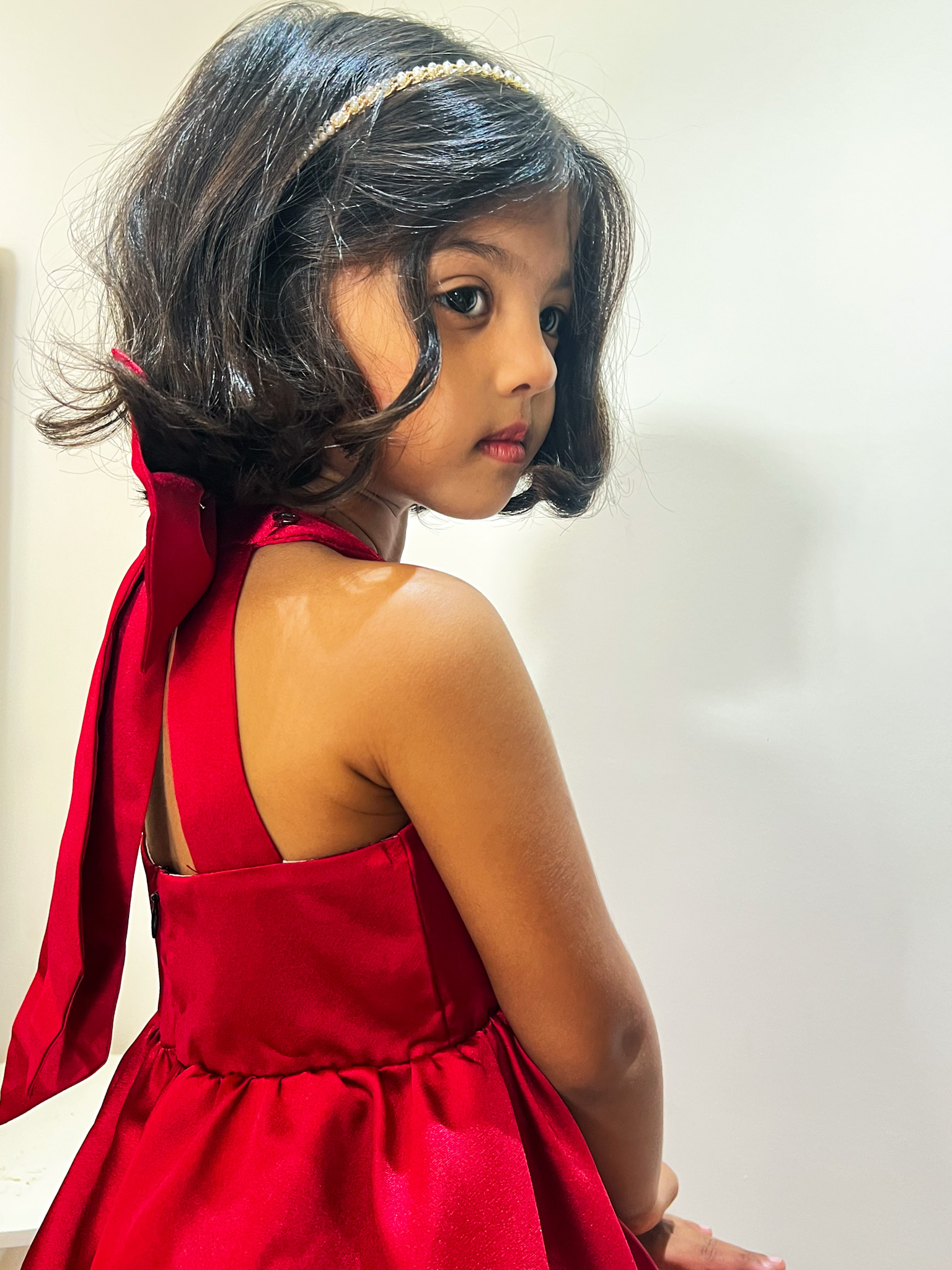 Halter Bow Rosetta  Dress