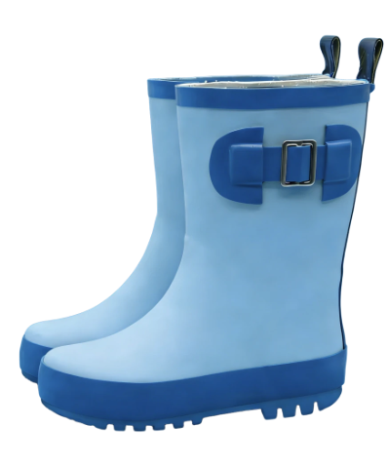 Blue Waterproof Rain Boots