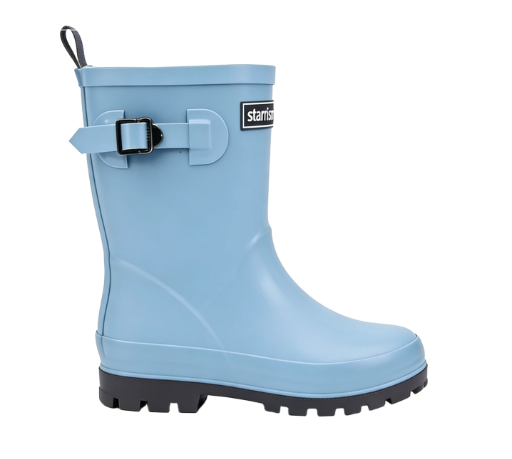 Blue Rubber Rain Boot