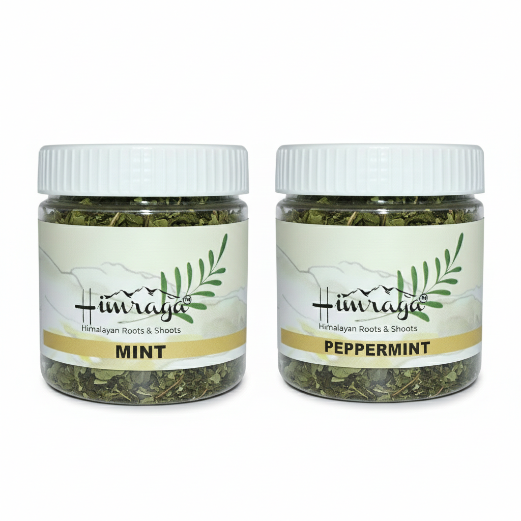 Himraga Organic Mint & Peppermint Tea Jar Combo