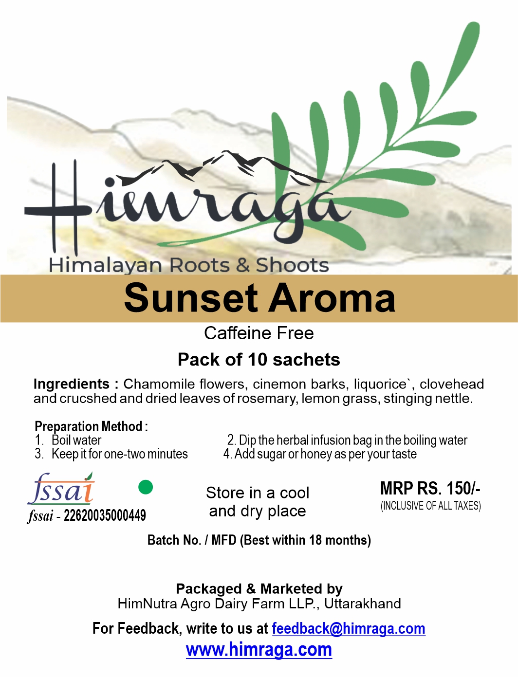 Himraga Sunset Aroma Herbal Tea