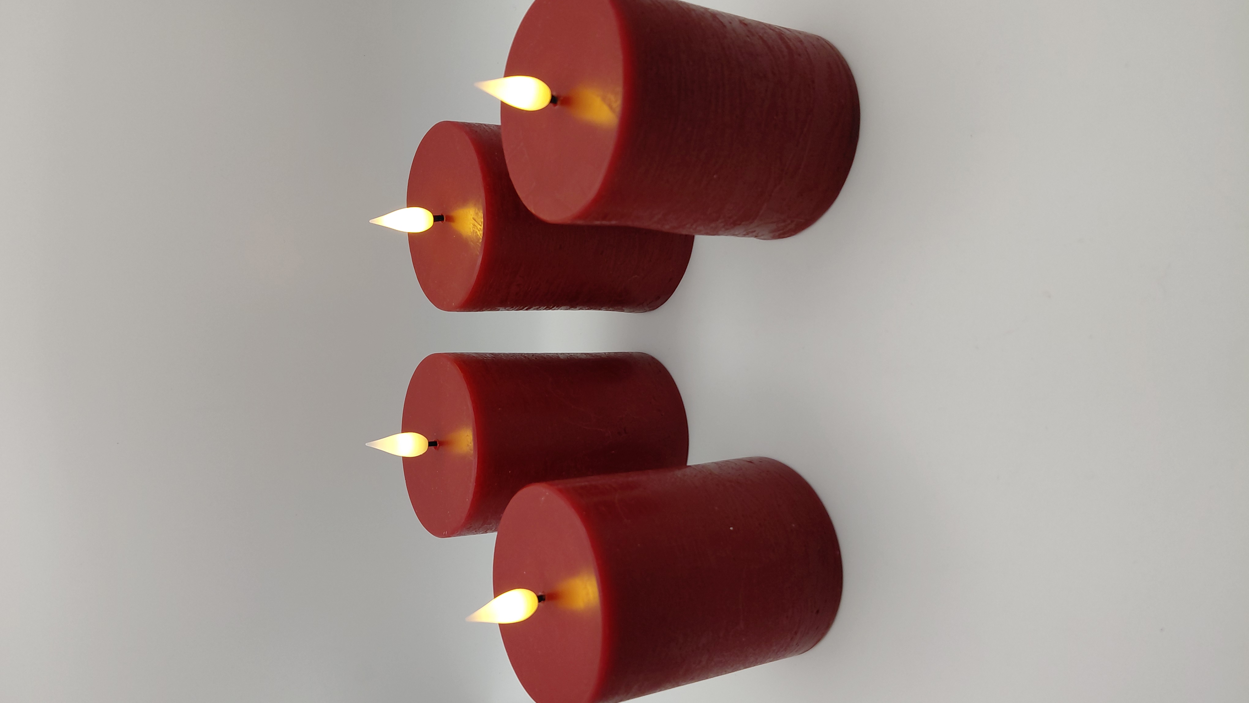 Velas Cera Leds rojas