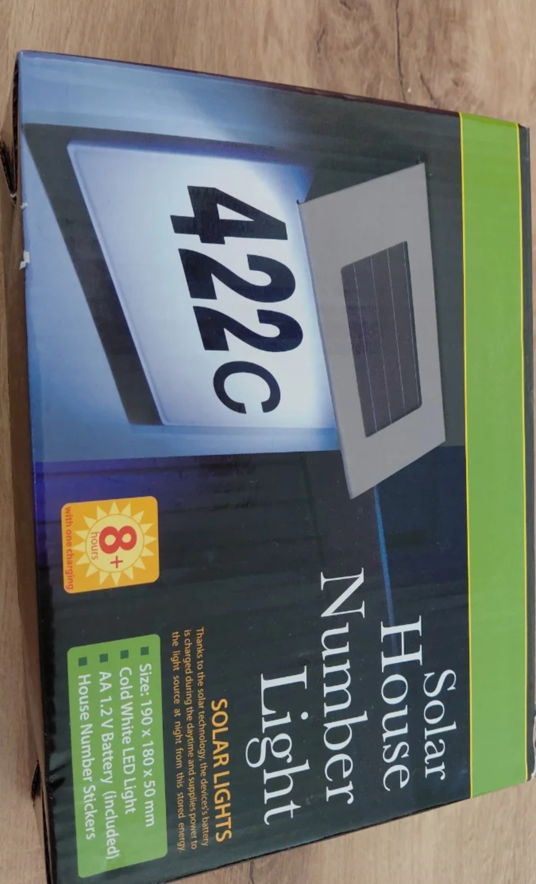 Luz numero Solar led