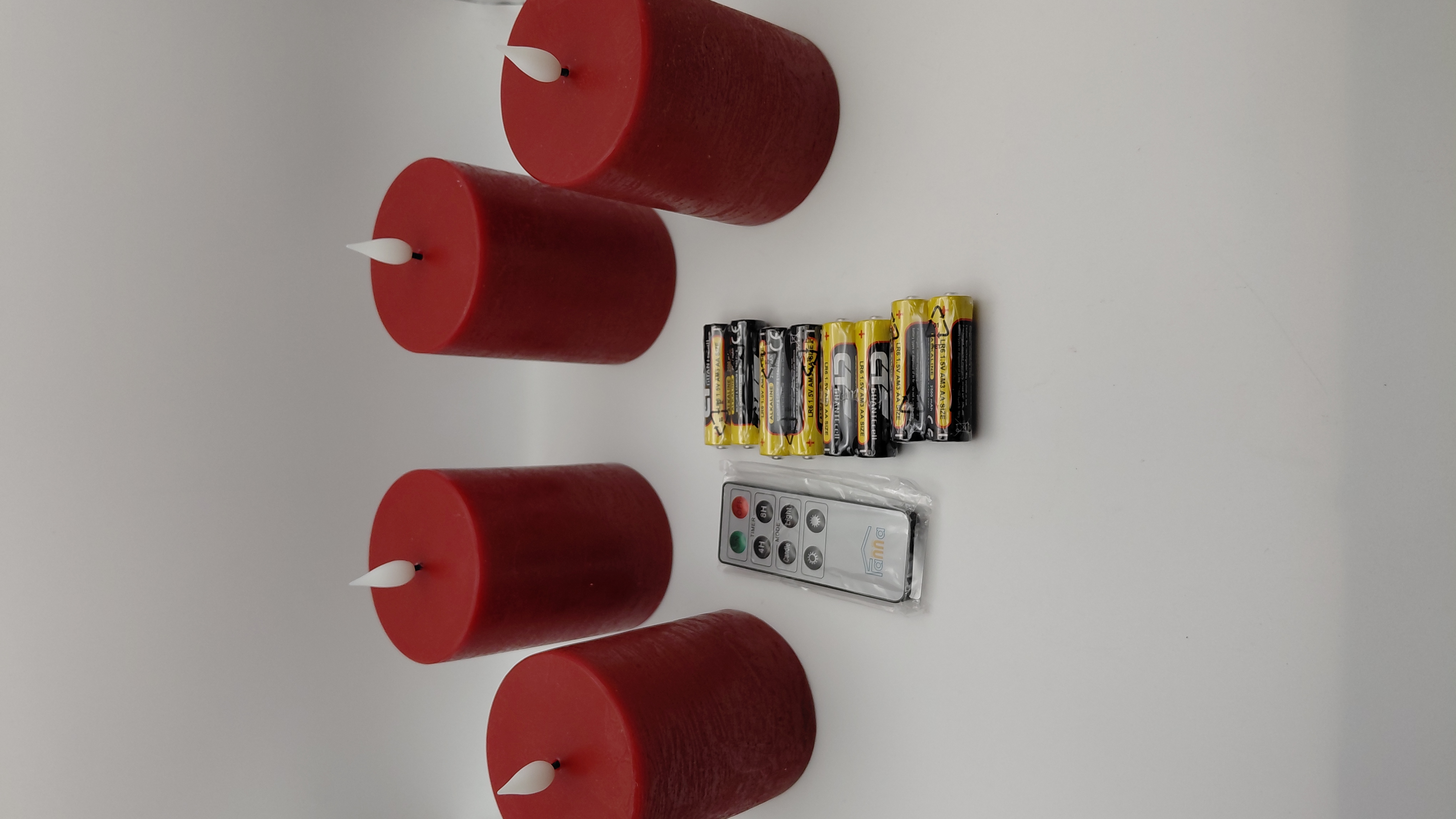 Velas Cera Leds rojas