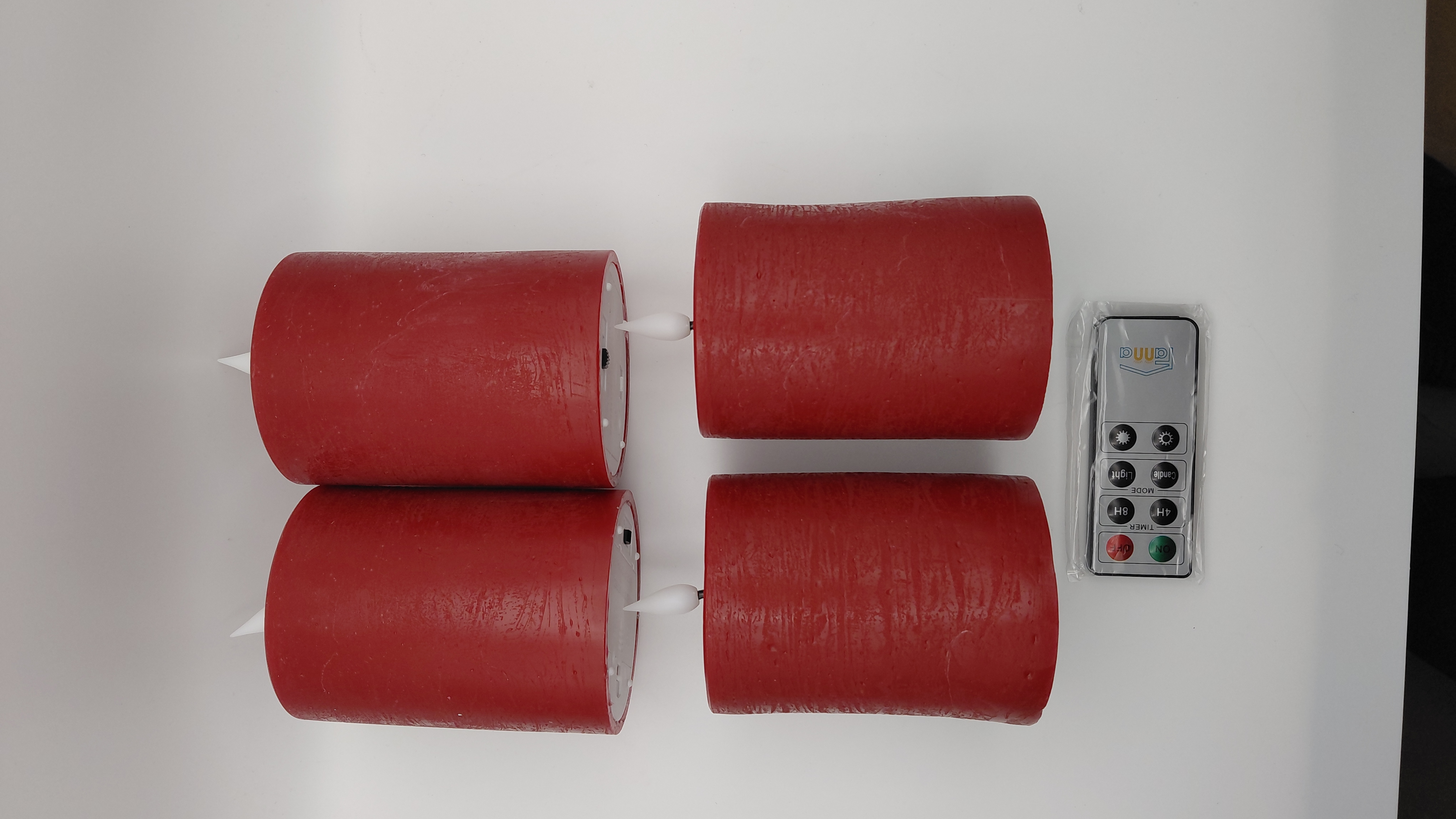 Velas Cera Leds rojas