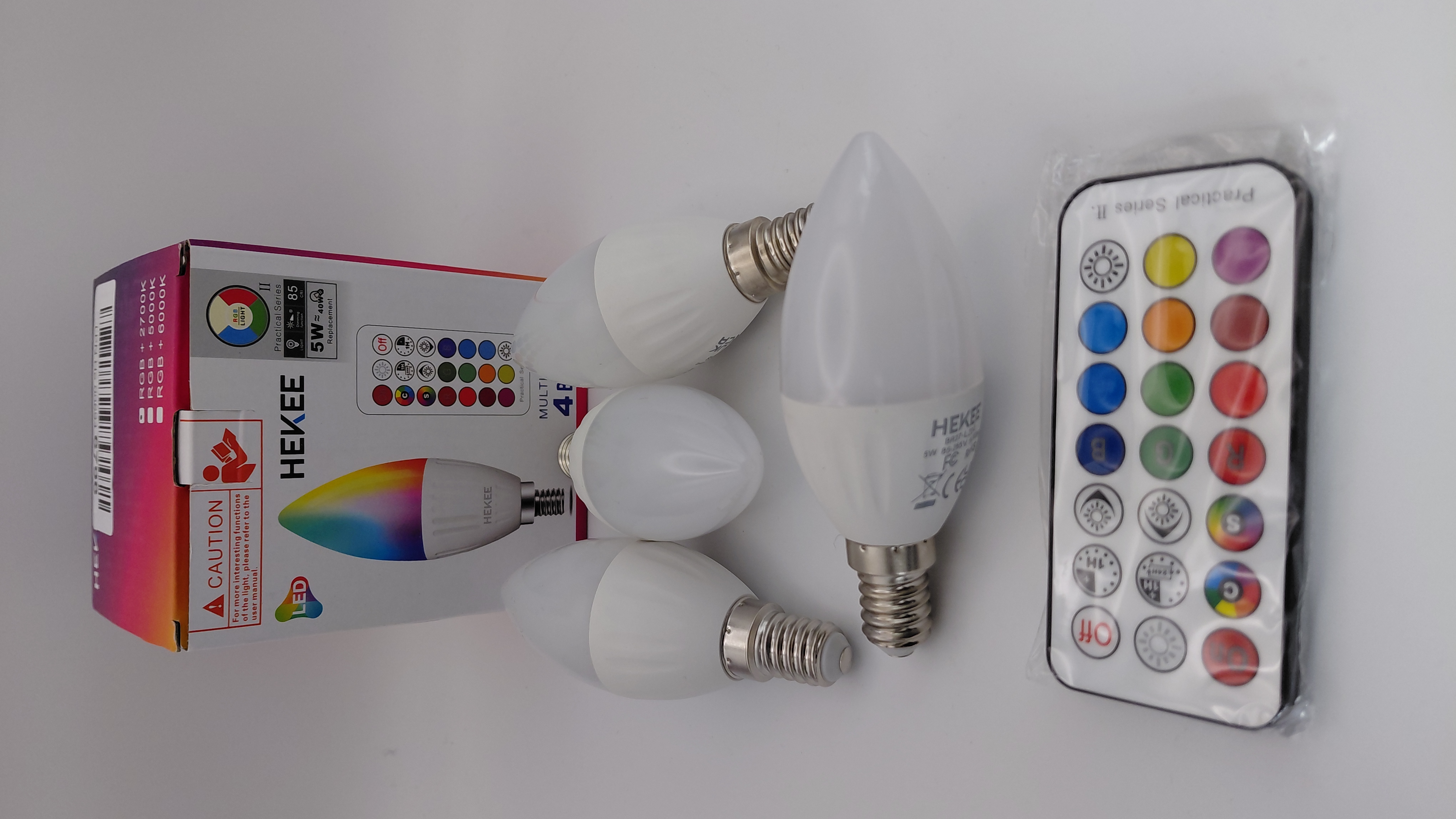 Bombillas E14 leds Rgb