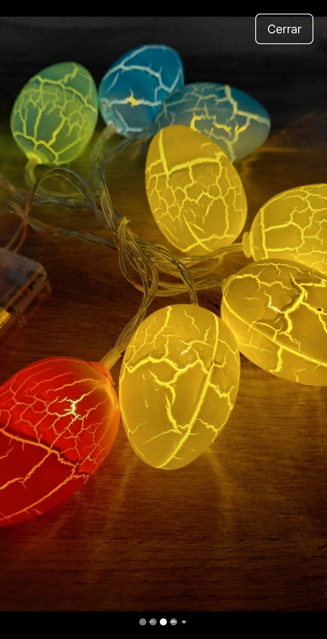 Guirnalda Luces Huevos