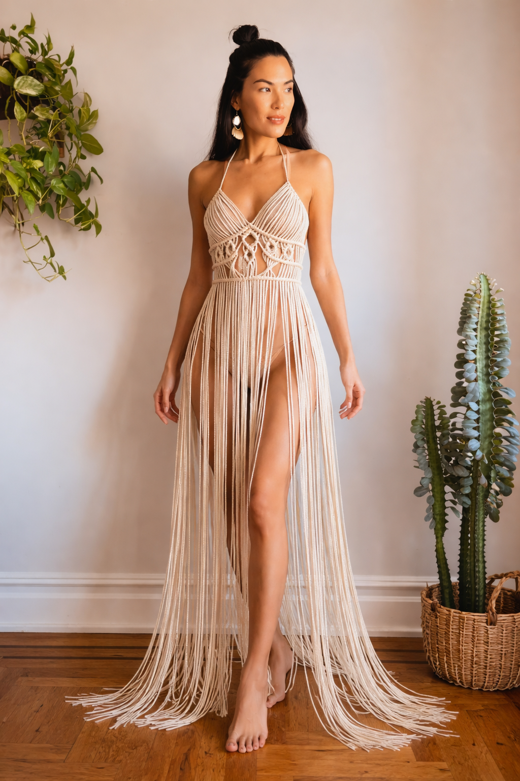 Bohemian Macrame Dress
