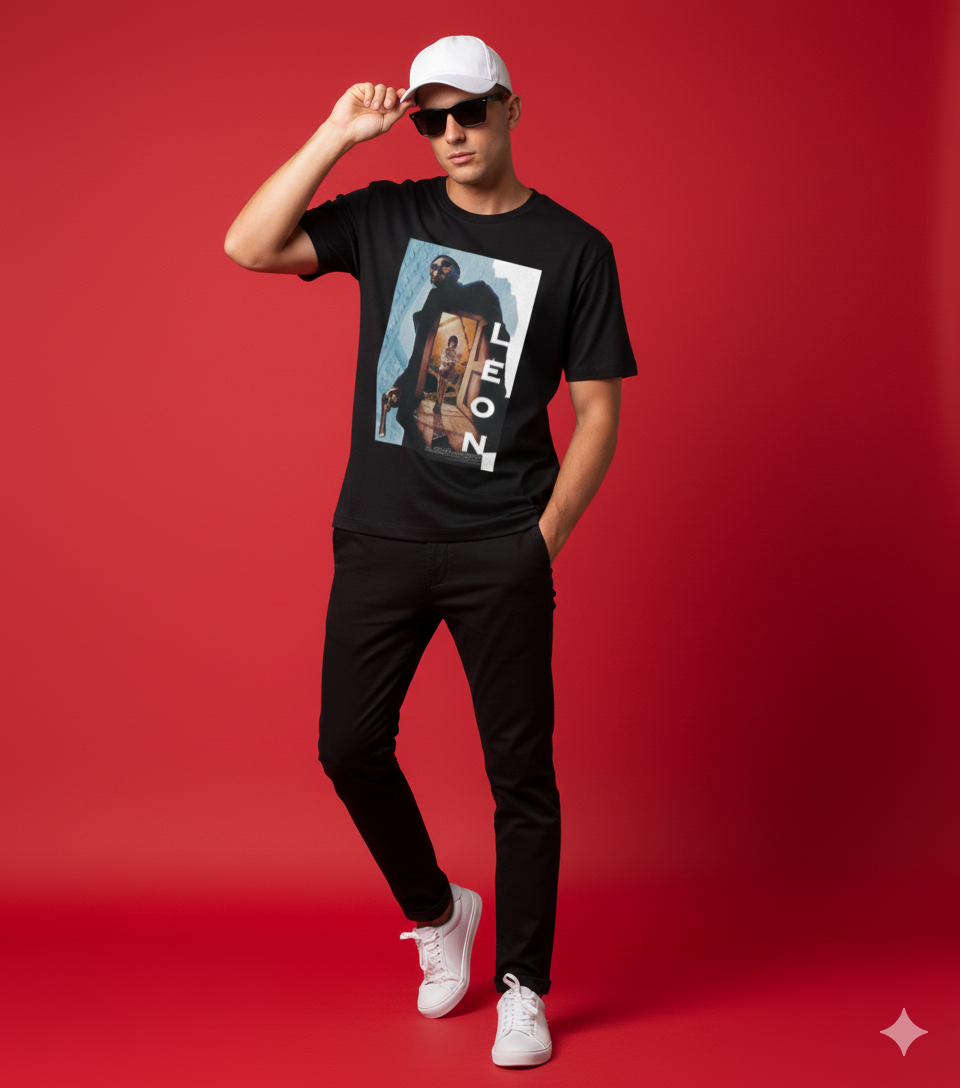 Graphic Print Black T-shirt