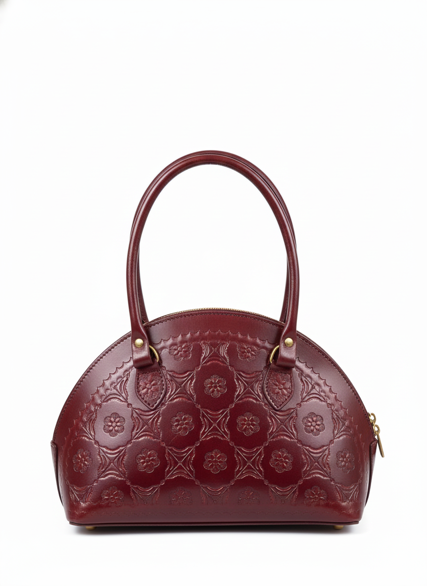 Elegant Maroon Handbag