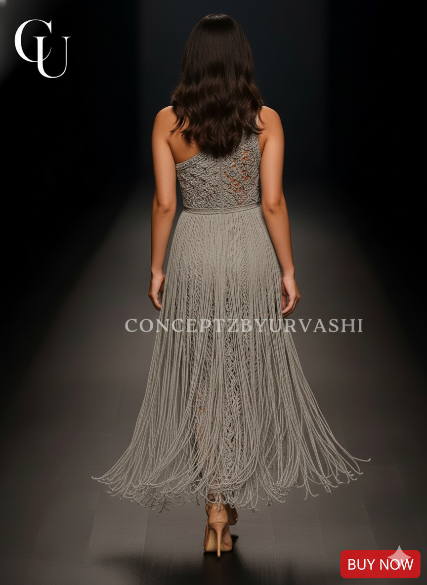 Elegant Asymmetric Lace Dress