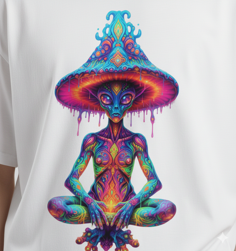 Psychedelic Alien Mushroom T-Shirt